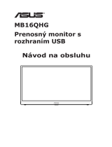 Asus ZenScreen MB16QHG Užívateľská príručka