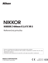 Nikon NIKKOR Z 400mm f/2.8 TC VR S Návod na používanie