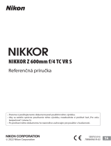 Nikon NIKKOR Z 600mm f/4 TC VR S Návod na používanie