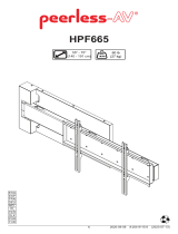 PEERLESS-AV HPF665 Návod na inštaláciu