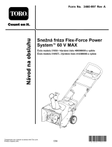 Toro Flex-Force Power System 60V MAX Snowthrower Používateľská príručka