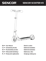 Sencor Scooter K5 BK Používateľská príručka