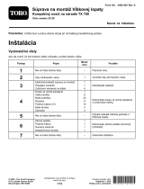 Toro Backhoe Fit-Up Kit, TX 700 Compact Tool Carrier Návod na inštaláciu
