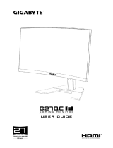 Gigabyte G27QC Gaming Monitor Používateľská príručka
