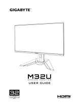 Gigabyte M32U Používateľská príručka