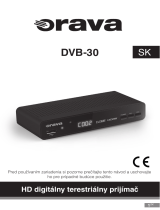 Orava DVB-30 Používateľská príručka