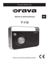 Orava T-112 Používateľská príručka