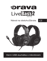 Orava Livebass-2 C Gaming Návod na obsluhu