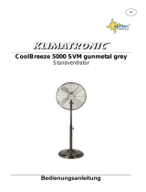 Suntec Wellness PEDESTAL FAN COOLBREEZE 5000 SVM GUNMETAL GREY Návod na obsluhu