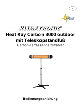 Suntec Wellness PATIO HEATER HEAT RAY CARBON 3000 OUTDOOR WITH TELESCOPIC STAND Návod na obsluhu