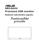 Asus ZenScreen MB16AHV Užívateľská príručka