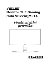 Asus TUF Gaming VG27AQML1A-W Užívateľská príručka