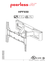 PEERLESS-AV HPF650 Návod na inštaláciu