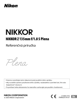 Nikon NIKKOR Z 135mm f/1.8 S Plena referenčná príručka