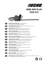 Echo HCR 610 Operating Instructions Manual