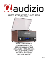 audizio Frisco Retro Record Player DAB+ Radio  Návod na obsluhu