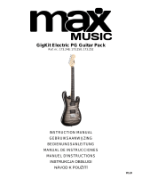 MaxMusic GigKit Electric Guitar Pack Quilted Style Návod na obsluhu