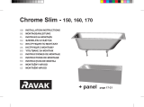 RAVAK Chrome Slim bathtub Návod na inštaláciu