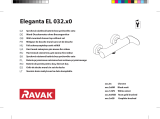 RAVAK Eleganta EL 032.00 wall-mounted shower faucet Návod na inštaláciu