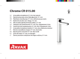 RAVAK Chrome washbasin standing water tap, 310 mm Návod na inštaláciu