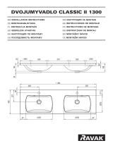 RAVAK Classic II 1300 double washbasin Návod na inštaláciu