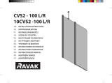 RAVAK CVS2 bathtub screen Návod na inštaláciu