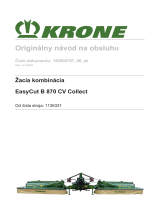 Krone BA EasyCut B 870 CV Collect Návod na používanie