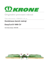 Krone BA EasyCut B 1000 CV Návod na používanie