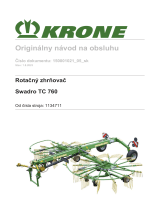 Krone BA Swadro TC 760 Návod na používanie