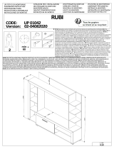 BUT Mur TV RUBI imitation chêne Návod na používanie