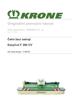 Krone BA EasyCut F 360 CV Návod na používanie