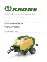 Krone BA VariPack V 165 XC (RP201-11) Návod na používanie