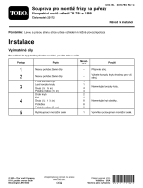 Toro Stump Grinder Fit-Up Kit, TX 700 or TX 1000 Compact Tool Carrier Návod na inštaláciu