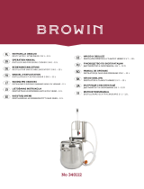BROWIN 340112 Distiller and Pressure Cooker 2 in 1 Návod na obsluhu