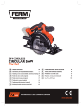 Ferm CSM1049 20V Cordless Circular Saw Používateľská príručka