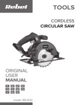 Rebel RB-1032 Cordless Circular Saw Používateľská príručka