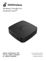 AAWireless -002 Wireless Dongle for Android Auto Užívateľská príručka