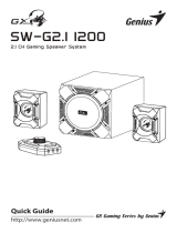 Genius SW-G2.I I200 2.1 Channel 45 Watts RMS Gaming Woofer Speaker System Užívateľská príručka