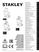 Stanley SXPW25E Používateľská príručka