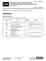 Toro Stump Grinder Fit-Up Kit, TX 700 or TX 1000 Compact Tool Carrier Návod na inštaláciu