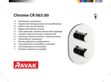 RAVAK Chrome thermostatic built-in bath/shower tap Návod na inštaláciu
