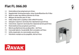 RAVAK Built-in flat tap Návod na inštaláciu