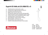 RAVAK Espirit ES 068.00 concealed faucet Návod na inštaláciu