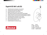 RAVAK Espirit ES 061.00 concealed faucet Návod na inštaláciu