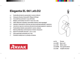 RAVAK Eleganta EL 061.00 concealed faucet Návod na inštaláciu