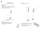 RAVAK Chrome shower hand, round Návod na inštaláciu