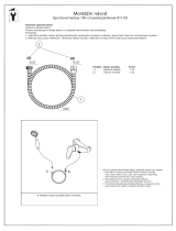 RAVAK Single-lock shower hose Návod na inštaláciu