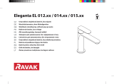 RAVAK Standing Washbasin Faucet Eleganta BeCool EL 014.01 Návod na inštaláciu