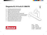 RAVAK Eleganta EL 019.00 concealed washbasin faucet, for R-box Návod na inštaláciu