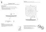 RAVAK ABS shower head, square Návod na inštaláciu